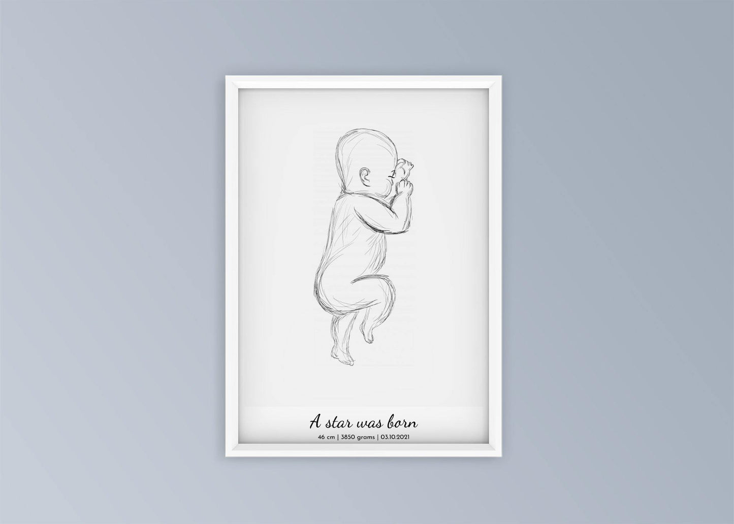•Baby Birth poster - copilul tău în mărime naturală 1:1
